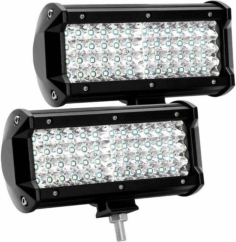 7-Zoll-LED-Arbeitsleuchte (12 V, 300 W), 144-W-LED-Autoscheinwerfer, IP67 wasserdichter Flutlichtstrahler, 27.000 lm LED...