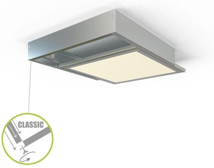 LED Panel Aufbaurahmen Classic 30x30cm silber Aufputz Montagerahmen