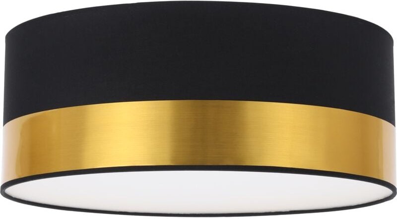 Elegance Plexi Deckenleuchte Schwarz Und Gold 40cm E27