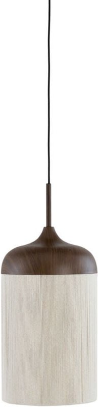 Light&living - hängeleuchte - Dania - beige braun - baumwolle