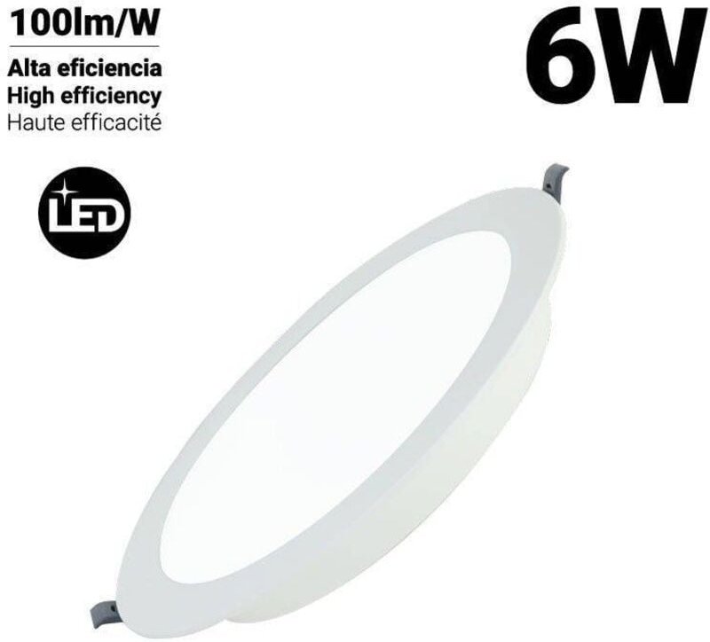 Runder LED-Einbaustrahler - 6W - Schnitt Ø95mm