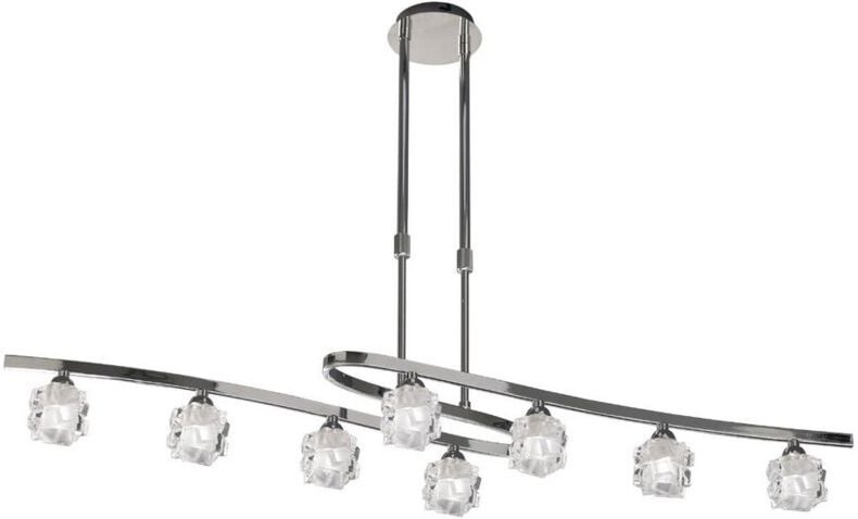 Inspired Mantra - Ice - Teleskop 8 Light G9 ECO, poliertes Chrom