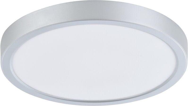 EGLO LED Deckenleuchte Idun 2, runde Deckenlampe, Deckenbeleuchtung aus Metall und Kunststoff in Silber und Weiß, Lampe ...