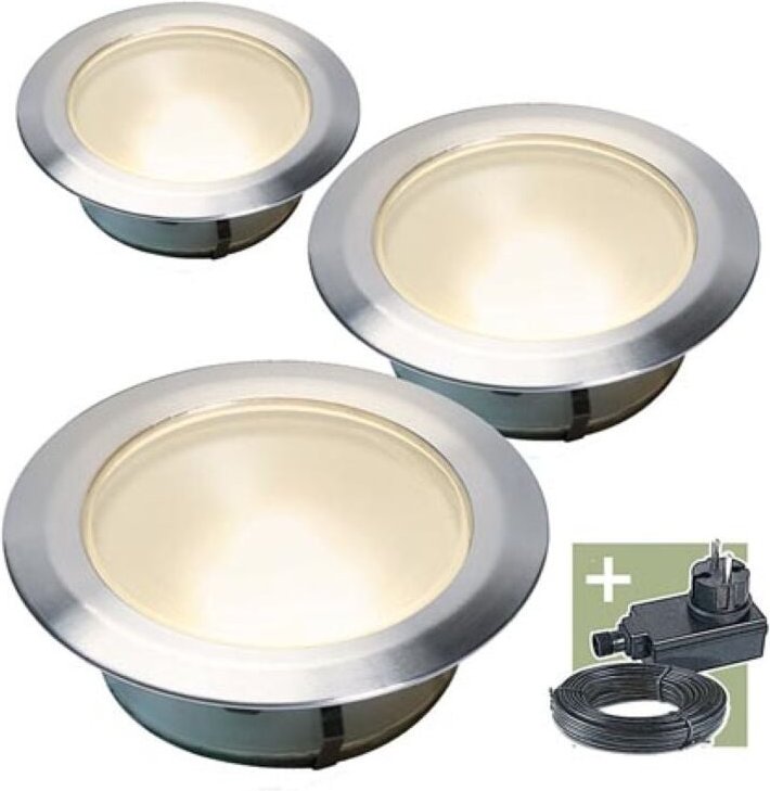 Thumbnail - Ludeco - Olan 80 - Einbauleuchte - 3er-Set - 12 v - 48 lm - 0.5 w - Warmweiß