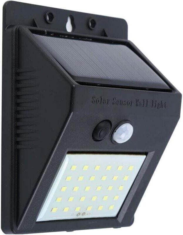Ulisem Solarleuchte Außen, 30 led Solarleuchte IP65 Wasserdicht Solarbeleuchtung mit Bewegungsmelder, Kabellose Sicherhe...
