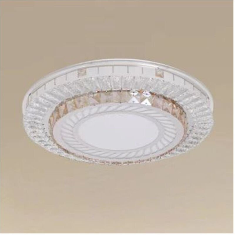 Trade Shop Traesio - Trade Shop - plafoniera da soffitto 65W Ø50CM led design strati con cristallallallall luce fredda 7...