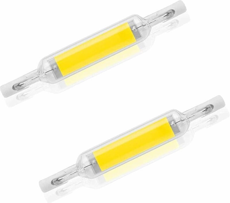 2er-Pack 10 W 78 mm R7S LED-Glühbirnen dimmbar kaltweiß 6000-6500 K 100 W Halogen J78 Ersatz, doppelseitiges R7S-Basisro...