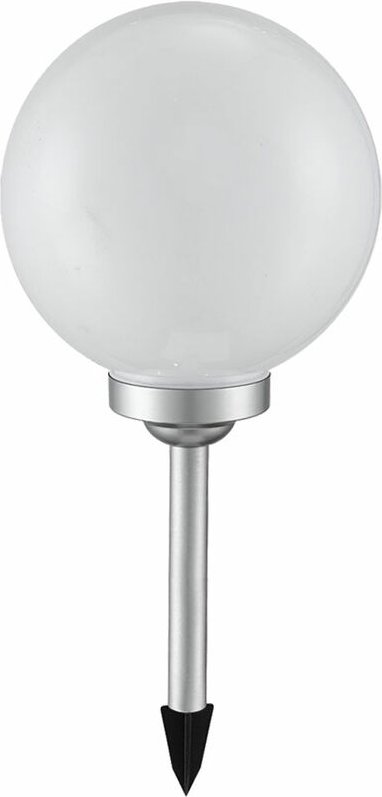 Solarlampen für Außen Kugel Gartenleuchte Erdspieß Kugelleuchte Solar 30 cm led Solarkugel für den Garten, weiß silber, ...