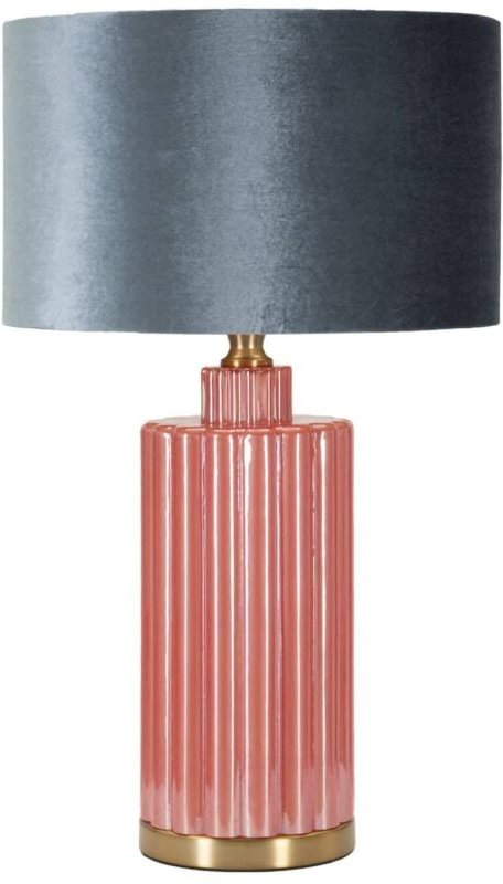Tischlampe Cosentino, Schreibtischleuchte, Büroleuchte, Arbeitslampe, 40x40 h70 cm, Rot und Blau - Dmora