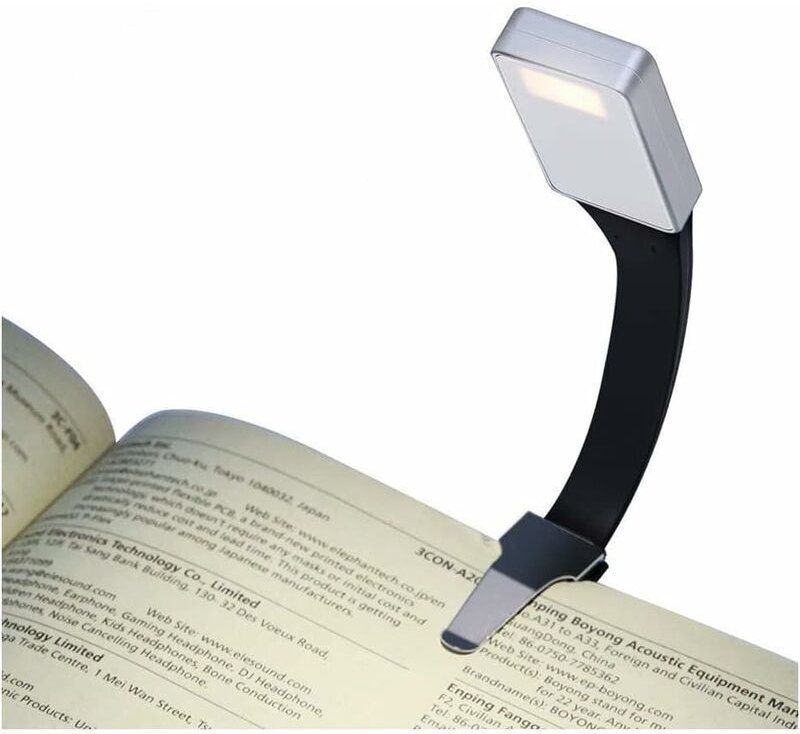 Wiederaufladbare LED-Leseleuchte mit USB-Anschluss, Clip-Nachtlicht mit 3 Helligkeitsstufen, 360° flexibel, ideal für di...