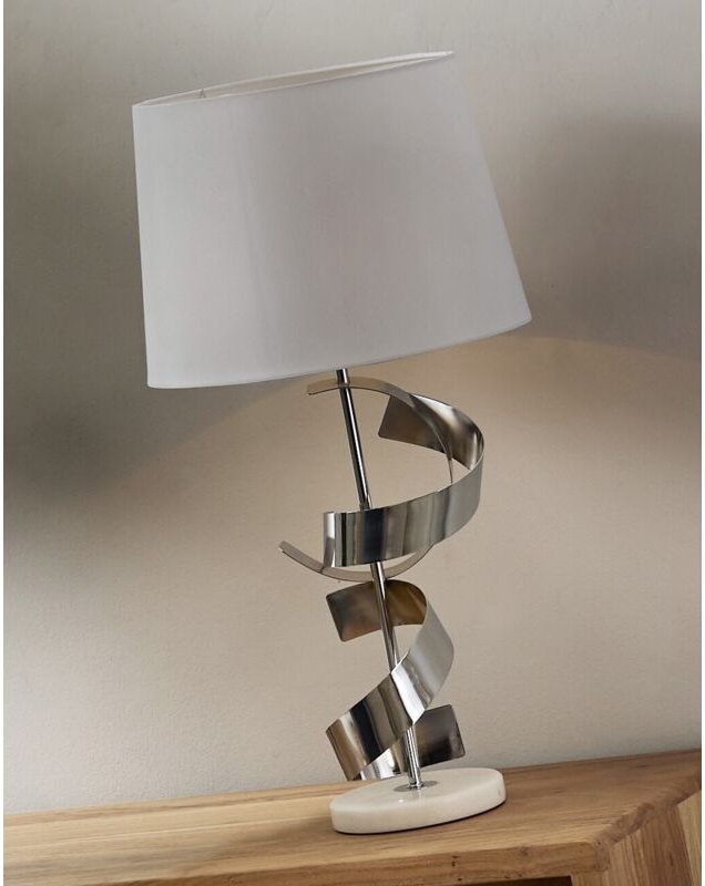 Thumbnail - Dieter Silber Tischlampe 68 cm. 35Dx68 cm