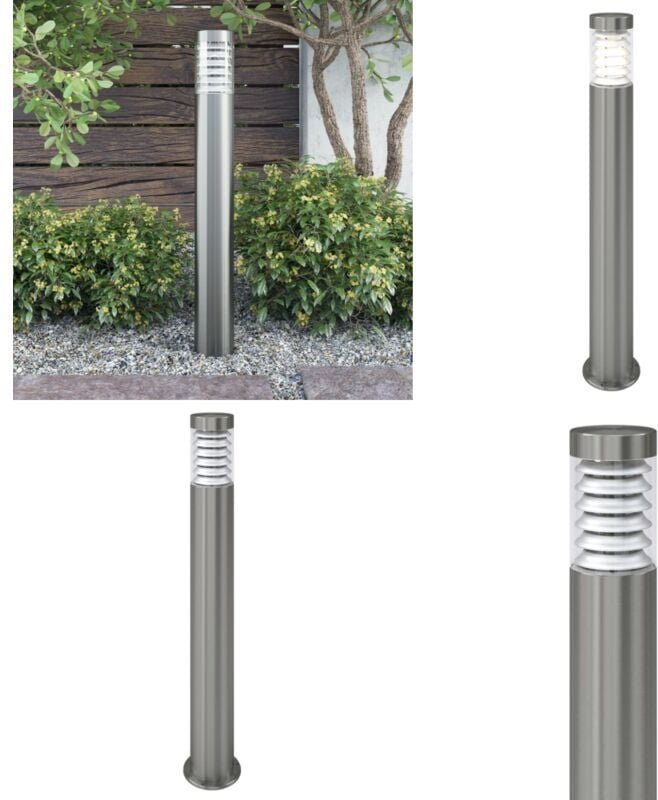 Outdoor Pollerleuchte Edelstahl - Outdoor Laterne - Gartenlaterne - Edelstahl Laterne - Wegeleuchte - led Gartenleuchte ...