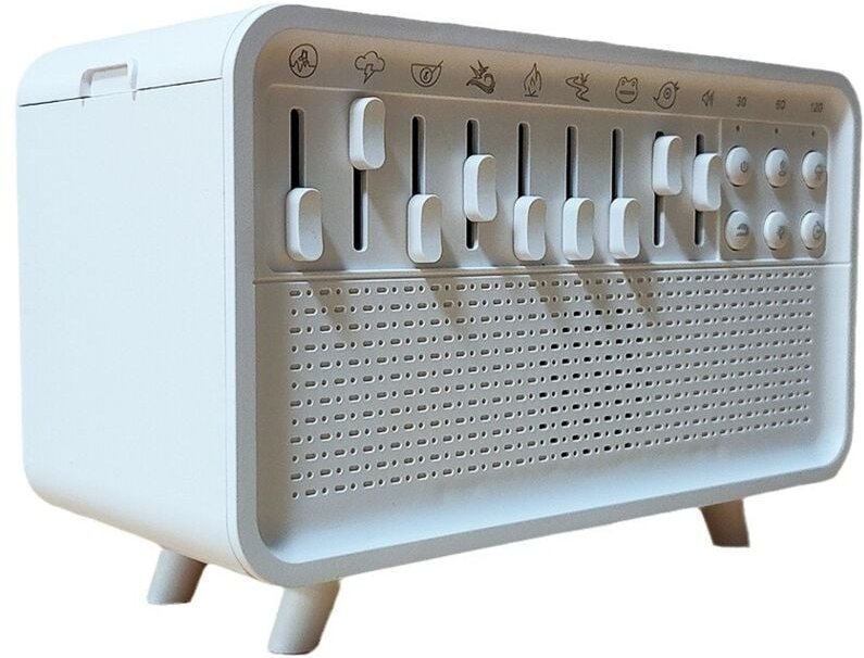 Humidifikator mit Nachtlicht und Weißrausch, 3-in-1 Luftbefeuchter mit 8 Naturgeräuschen, USB-betriebener Sound-Diffusor...