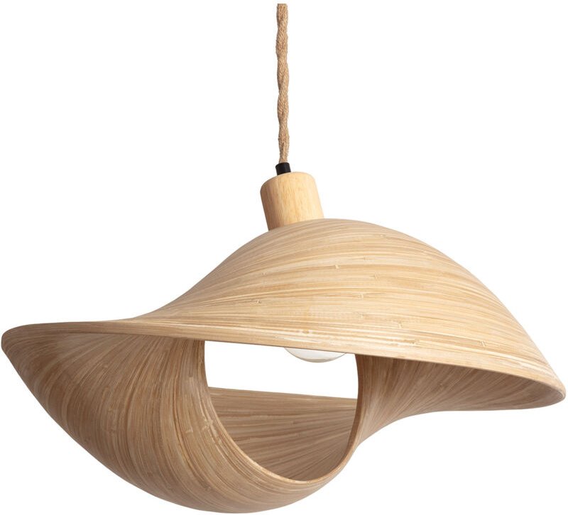 Pendelleuchte aus Bambus Shuka Acacia ILUZZIA Natürlich - Geflochten