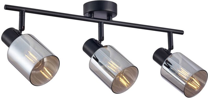 Santia 3 E14 Scheinwerfer Schwarz Italux Spl-65342-3-Bk-Sg