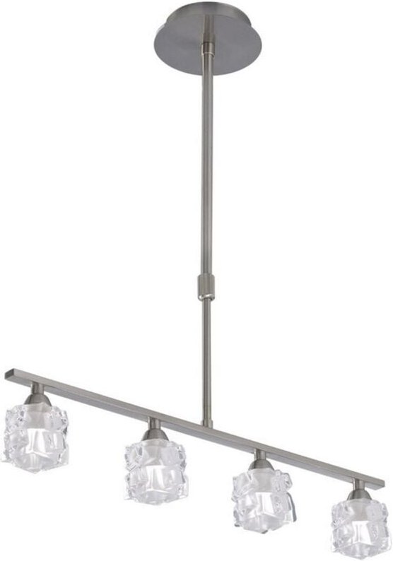 Inspired Mantra - Ice - Deckenanhänger 4 Light G9 ECO Bar, Satin Nickel