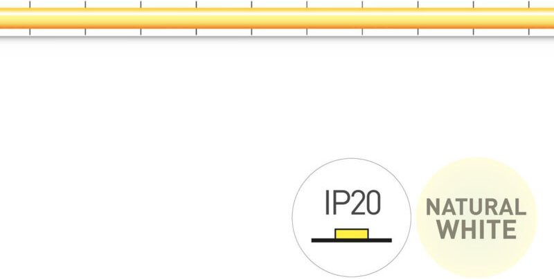 LED-Streifen Cob 5000k 24v 10w/m 385 Ip20 5mm 5m 252030-5010