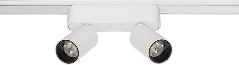 Efectoled - LED-Strahler Doppelt für Magnetschiene 25mm SuperSlim 10W 48V Weiss 2700K Warmweiß