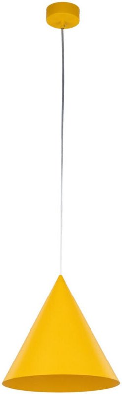 TK Cono 25cm Kuppel Pendelleuchte Deckenleuchte Gelb 1xE27