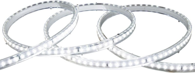 Efectoled - LED-Streifen Dimmbar 220V smd 120 LED/m Kaltweiß 7.5W/m 850lm/m Breite 12mm Schnitt 20cm IP65 nach Maß 25 m