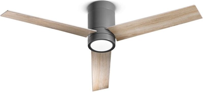 Thumbnail - Deckenventilator mit Licht Perenz 7185 gr ct Schwarz – ø 132 cm, 3 Flügel, 6 Geschwindigkeiten, 40-W-Gleichstrommotor, g...