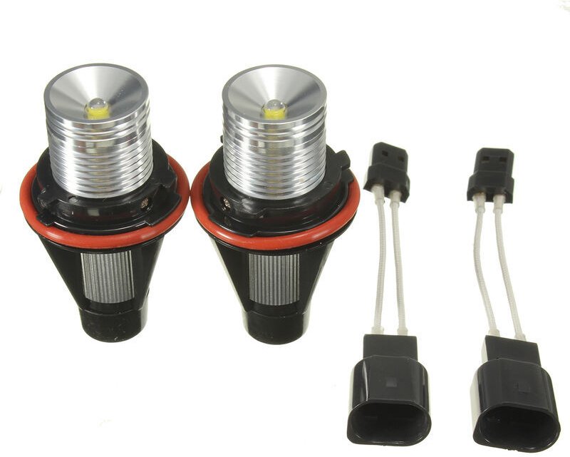 Aiperq - 2 stücke led Angel Eyes Halo-Ring 10W Birne Weiß für bmw E39 E53 E60 E63 E64 E65