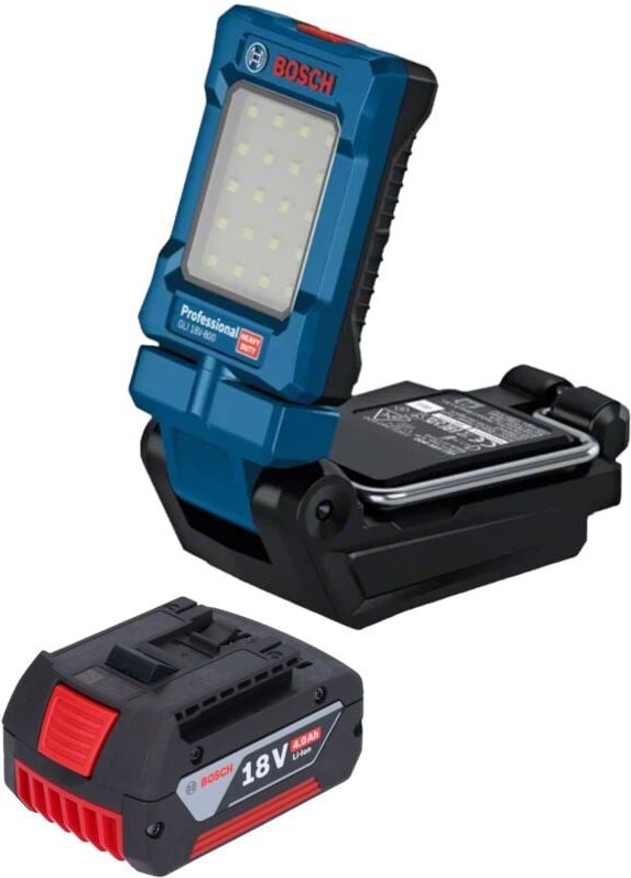 Bosch gli 18V-800 Professional Akku Leuchte 18 v 800 lm + 1x Akku 4,0 Ah - ohne Ladegerät