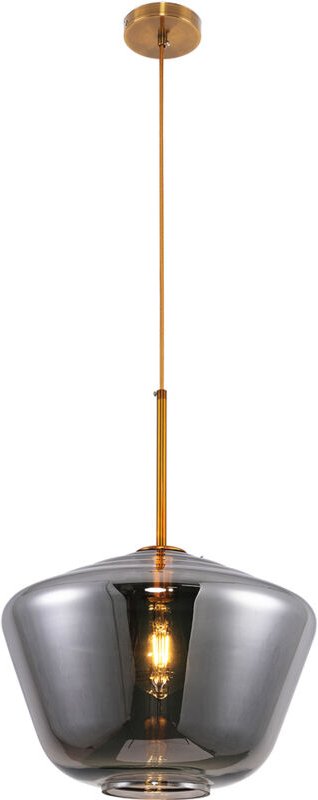 Kristall-Deckenleuchte - Pendelleuchte im Vintage-Design - Erik Grau transparent