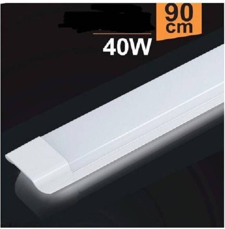 Trade Shop Traesio - Trade Shop - plafoniera led slim 40 w 90 cm sottopenile ripiani luce calda fredda natura -
