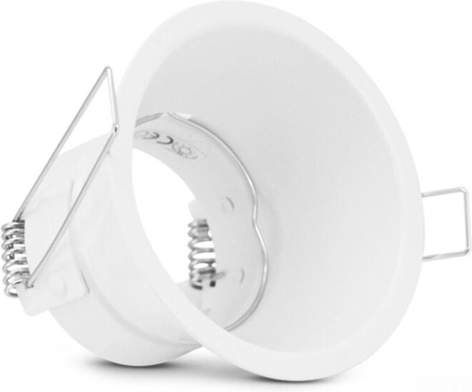 Niedrigleuchtender Spot-Unterstützung IP20 Weiß Aluminium - Ø 82 x 74 mm Bohrungsdurchmesser 75 mm