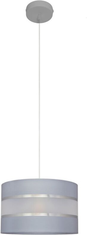 Helen Zylindrische Pendelleuchte Grau, Silber 25cm - Helam