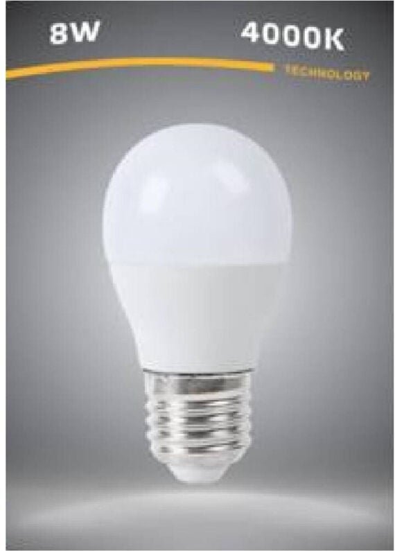 Trade Shop Traesio - Trade Shop - LED-Leuchtmittel E27 G45 8 Watt 15D Glühbirne Warm Kalt Weiß Natur G4509 -