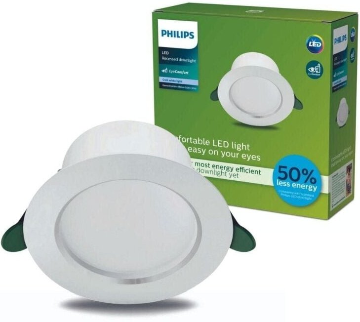 PHILIPS Diamond Cut Ultra Efficient Downlight 14,5 x 4,95 cm 4,8 W 4000 K 900 lm