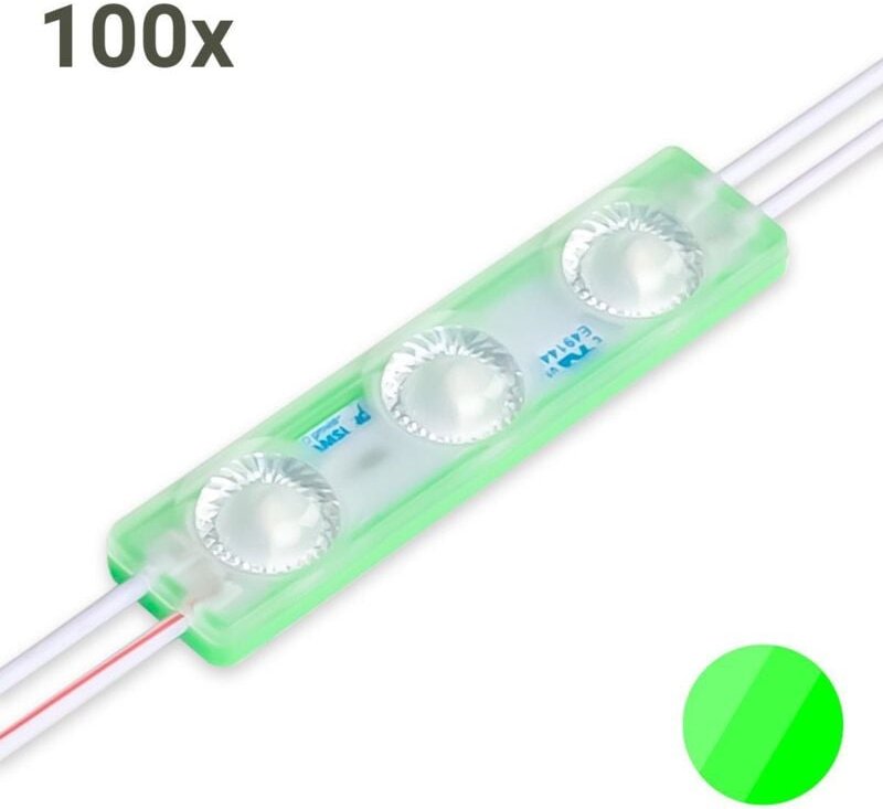 LED Modul grün 1.5W 170° 12V IP65 (100 Stück VPE)