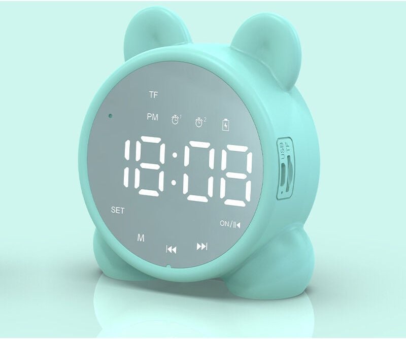 Digitaler LED-Wecker für Kinder mit Beleuchtung, Nachtlicht für Mädchen und Jungen, Tag- und Nachtbetrieb, einstellbare ...