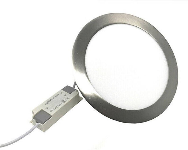 Trade Shop Traesio - Trade Shop - led silvertondo slim 6W P105AA plafoniera luce 6500K 3000K 4000K -