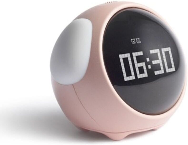 Niedlicher digitaler Wecker für Kinder mit LED-Anzeige für Gesichtsausdrücke, Schlummerfunktion, für Schlafzimmer, Wohnz...