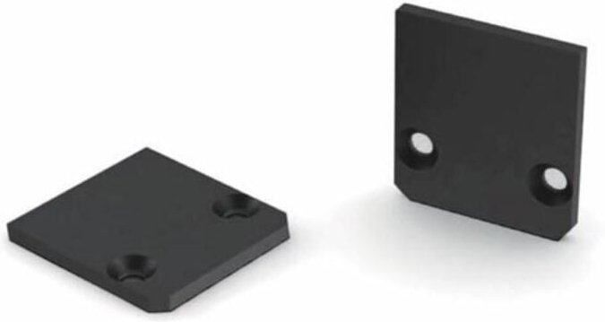 Velleman - eloxierte aluminium-endkappe für SL15-FL-PROFIL ohne kabeldurchlass - schwarz