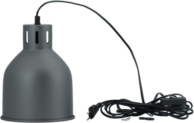 E27 saga Lampenschirm Grau, led Pflanzenlampe E27 Pflanzenleuchte, led Wachstumslampe, Anzuchtlampe Gemüse, Pflanzenlich...