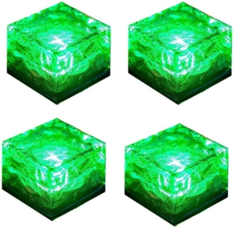 Thumbnail - Ineasicer Solarleuchten für den Außenbereich, 4 Stück wasserdichte Solar-Bodenleuchten, 8 Beleuchtungsmodi, LED-Solar-Ga...