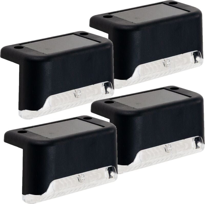 TG77660 Solarlampe, 4 Stück. Solar-LED-Gartenlampen für Treppen, Terrassen, Zäune, Dämmerungssensor