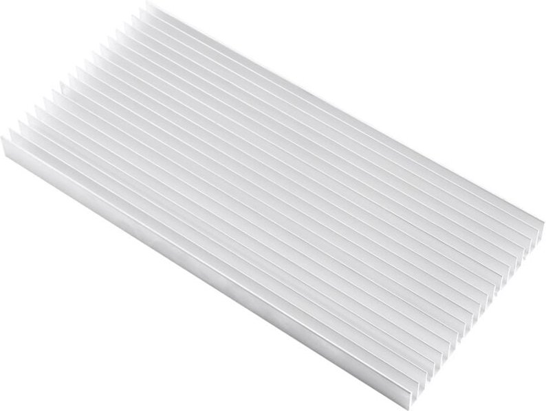 19 Lamellen, 300 x 140 x 20 mm, Hochleistungs-Aluminium-Kühlkörper für Festkörpertransistoren
