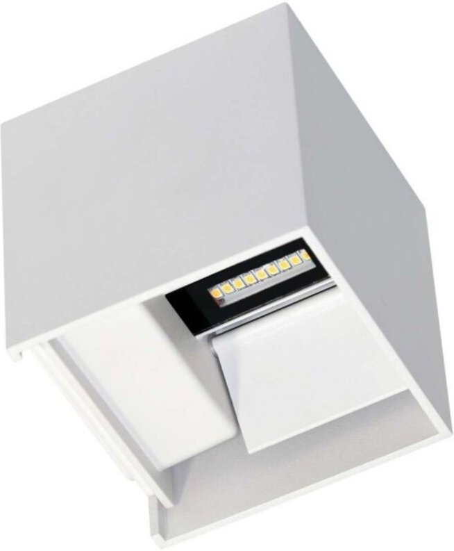 Beneito Faure - IP54 6,8 w weiße LED-Wandleuchte mit verstellbaren Lamellen 4000 k