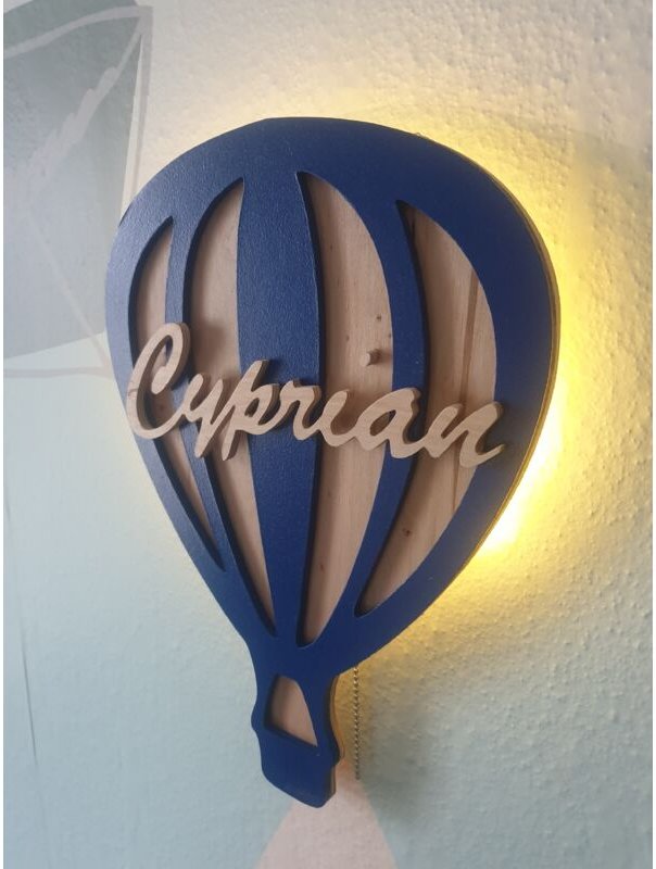 Ballon-Nachtlampe mit Namen