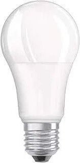 Ampoule led dépolie standard E27, 13W, blanc chaud.