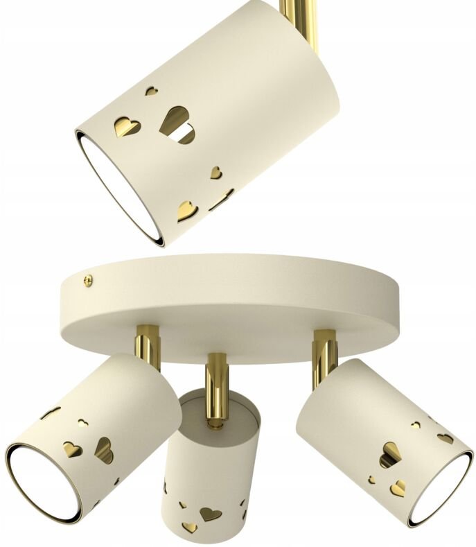 Kinder-Deckenleuchte Spot Led Beige Sedulka Ecru Gold Gu10