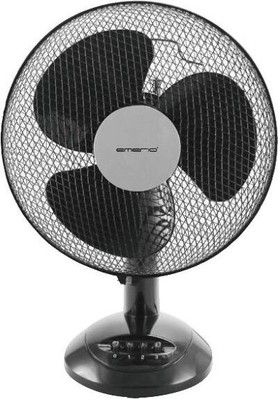 Emerio fn-114202.1 Tisch fan 30cm, 3 Klingen, 3 Geschwindigkeitsstufen, schwarz