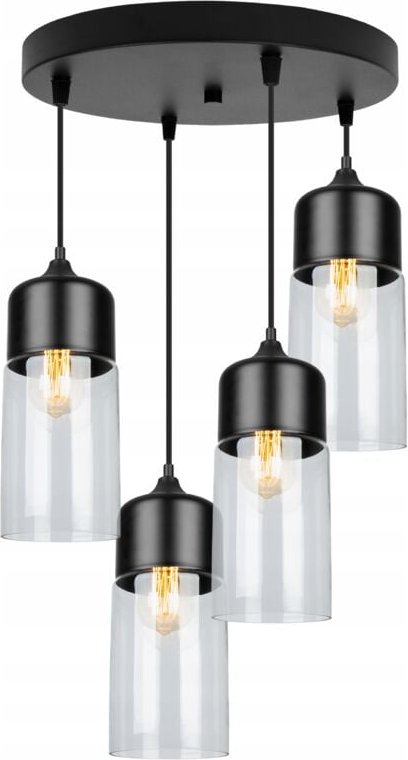 Hängende Deckenleuchte, Glasplafon, Led-Lampe