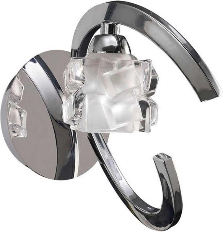 Inspired Mantra Fusion Ice Ice Wandleuchte 1 Licht G9 Chrom poliert