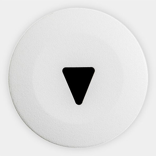 Paso Luz de señalización de uso interior en color blanco